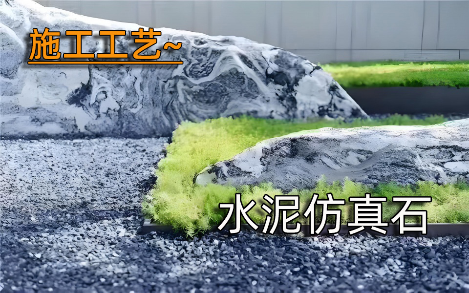 施工工艺—水泥仿真石